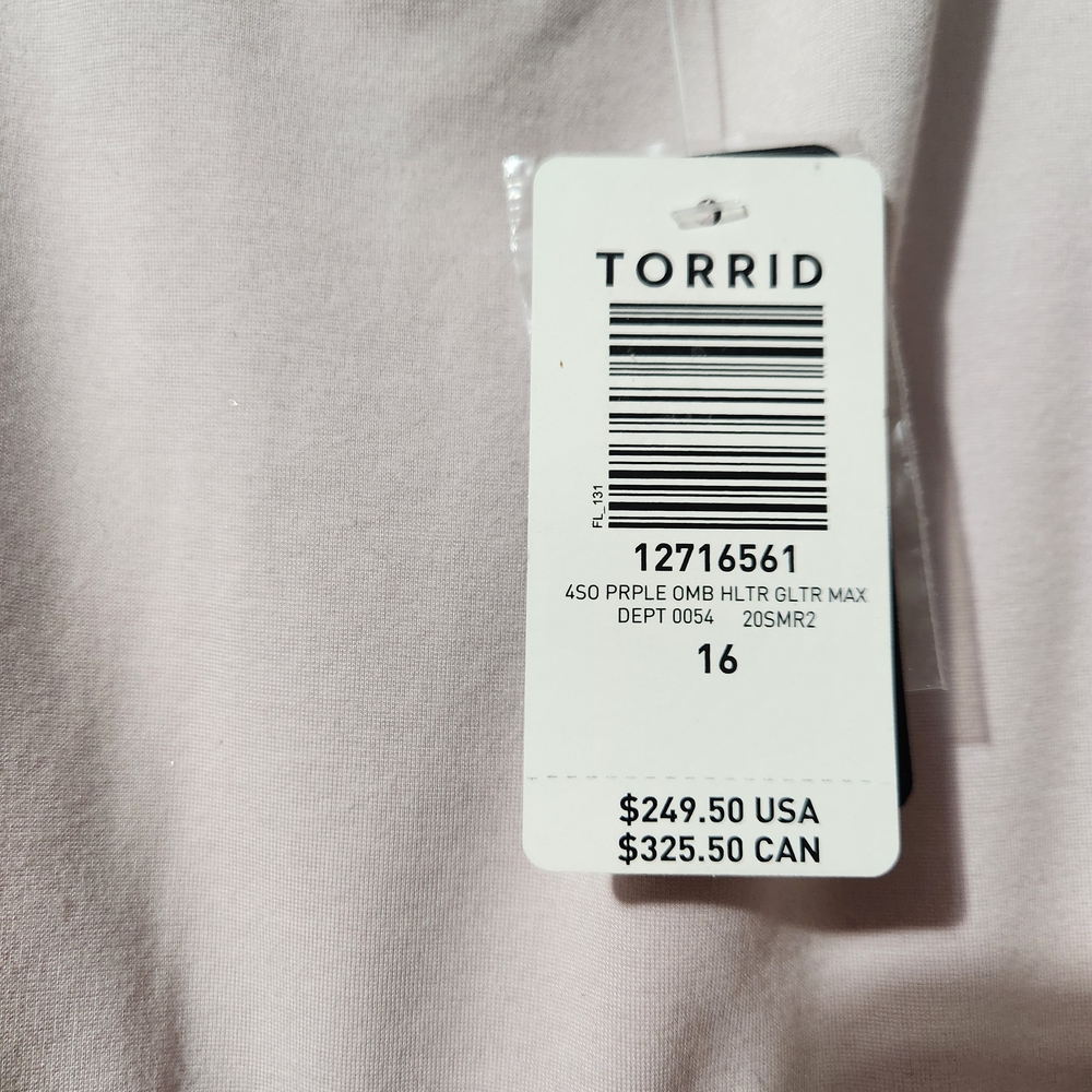 Torrid Purple Ombre Halter Dress - Picture 3 of 4